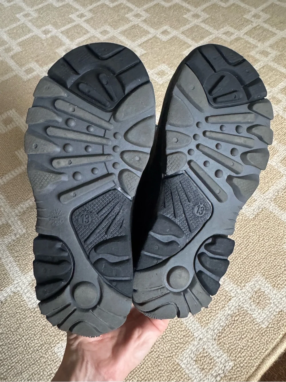 Kamik Insulated Waterproof Snow Winter Boots Black Kids Size 13